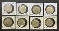 (8) 1966-1969 Kennedy Half Dollars