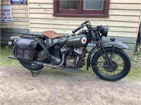 1941 MILITARY SCOUT MOTORBIKE - 600CC
