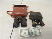 2 Vintage Binoculars w/ Cases - Mignon Paris &