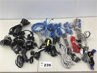 MISC CHARGERS AND COMM CABLES