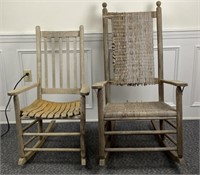 (2) Vintage Rocking Chairs, both in need of