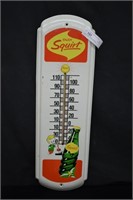 Squirt Soda 27" Metal Advertising Thermometer