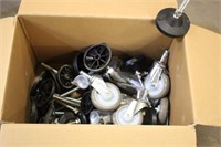 Box Of Assorted Table Feet & Casters