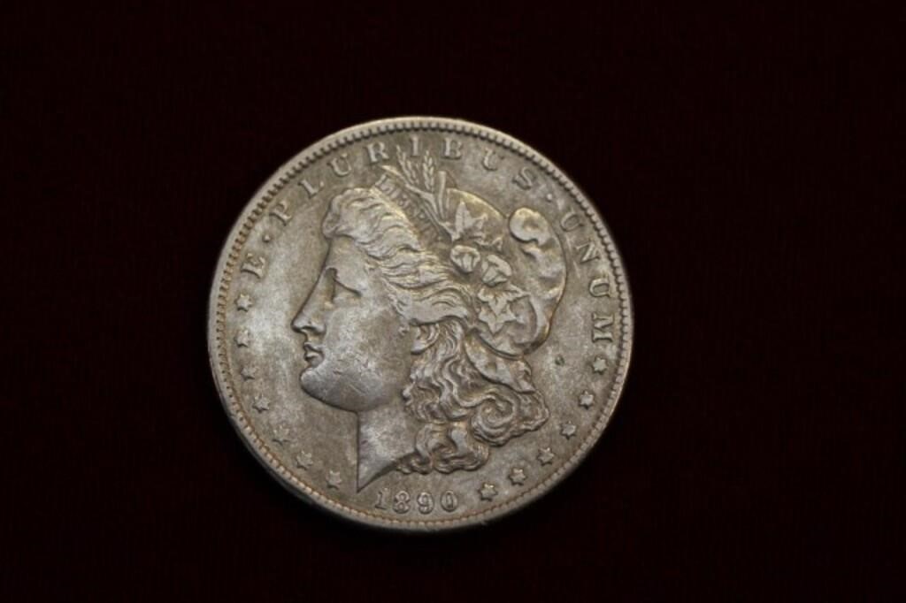 1890 CC Morgan Silver Dollar EF