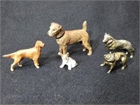 Metal and Ceramic Dog Miniatures