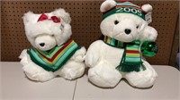 2005 matching Santa bear pair, new with tags