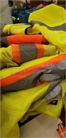 7 safety vests all XL