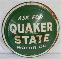 1971 QUAKER STATE MOTOR OIL SST 24" BUTTON