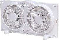 Genesis Twin Window Fan with 9 Inch Blades