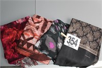(4) Scarves - 1 Silk & Wool Christian Dior (U244)