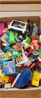 Big flat of Bottom of the toybox items including