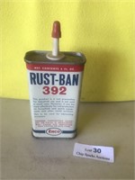 Vintage Enco Rust Ban 392 Home Lubricant Oil Can