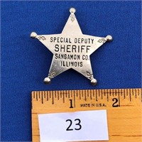 Special Deputy Sheriff Sangamon Co Illinois Badge