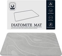 Diatomaceous Earth Stone Shower Mat - Grey