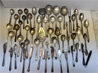 Various silver plate serving pcs. (54)