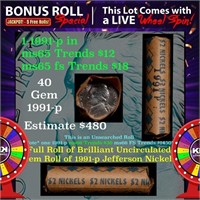 1-5 FREE BU Nickel rolls with win of this 1991-p S