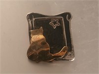 Sterling (925) cat pin