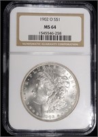 1902-O MORGAN DOLLAR NGC MS64