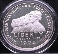 ARMED FORCES PROOF SILVER DOLLAR