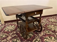 Athens Table Co. Rolling Tea/Bar Service Cart