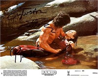 Autograph COA Rambo Original Lobby Card