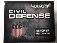 45  ACP+P  78GR   1900 FPS  CIVIL DEFENSE