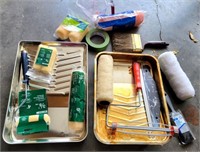 Paint Supplies Includes: Pans, Rollers, & More