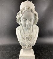 Porcelain bust 17"