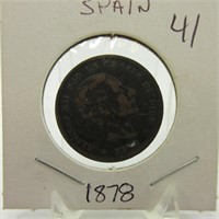 SPAIN 1878 COIN