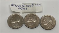 SILVER NICKEL USA 1941