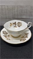 Paragon Gold Floral Beauty Counsler Canada Cup & S