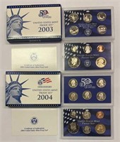 (2) 10 Coin US mint Proof Sets
