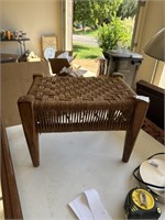 Handmade Antique Footstool 15x10x11