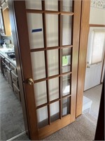 15 glass interior pine French door