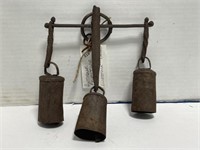 Antique Primitive Hand Forged Livestock Bells