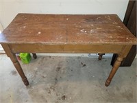 Vintage Wooden Table Needs Refinishing