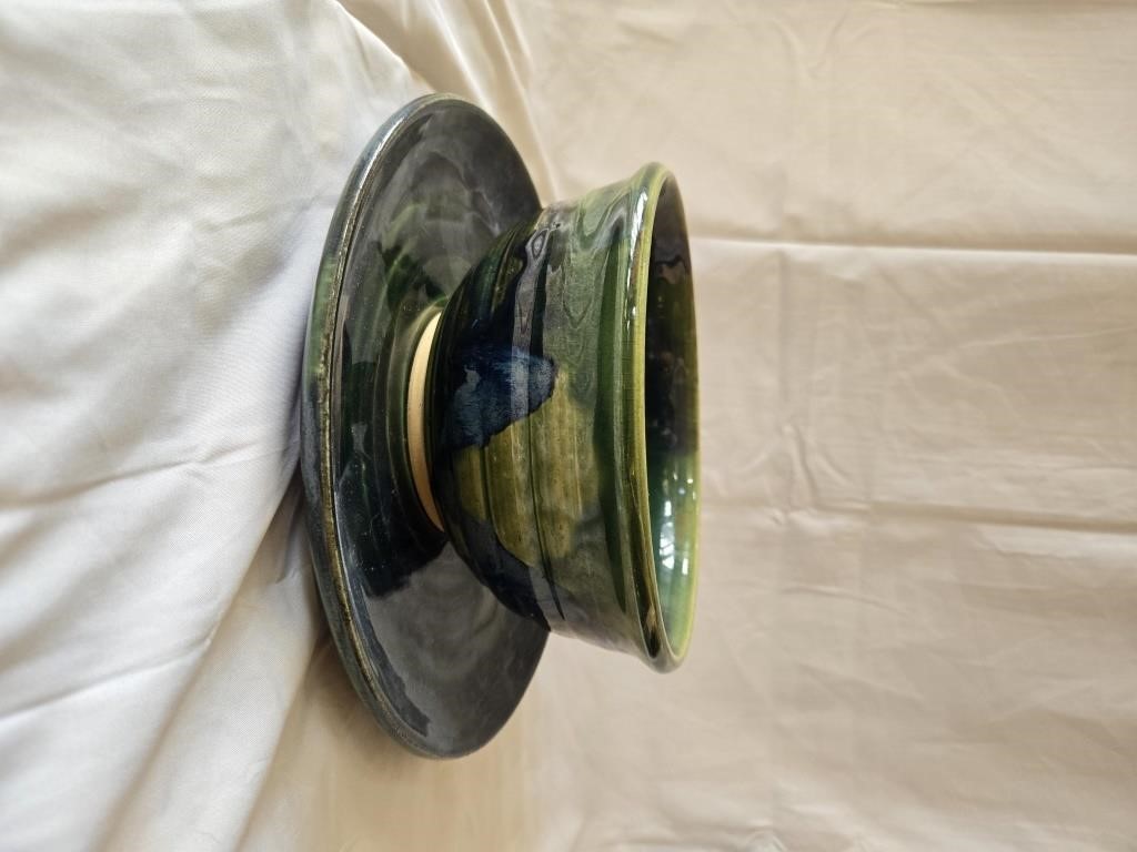 Pottery Bowl w/Plate