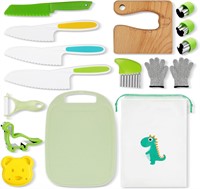 Kids Knife Set for Real Cooking  15 PCS Montessori
