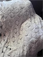 Antique Queen Crochet Bedspread