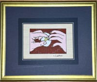 Roy Lichtenstein "With This The Ring" Watercolor