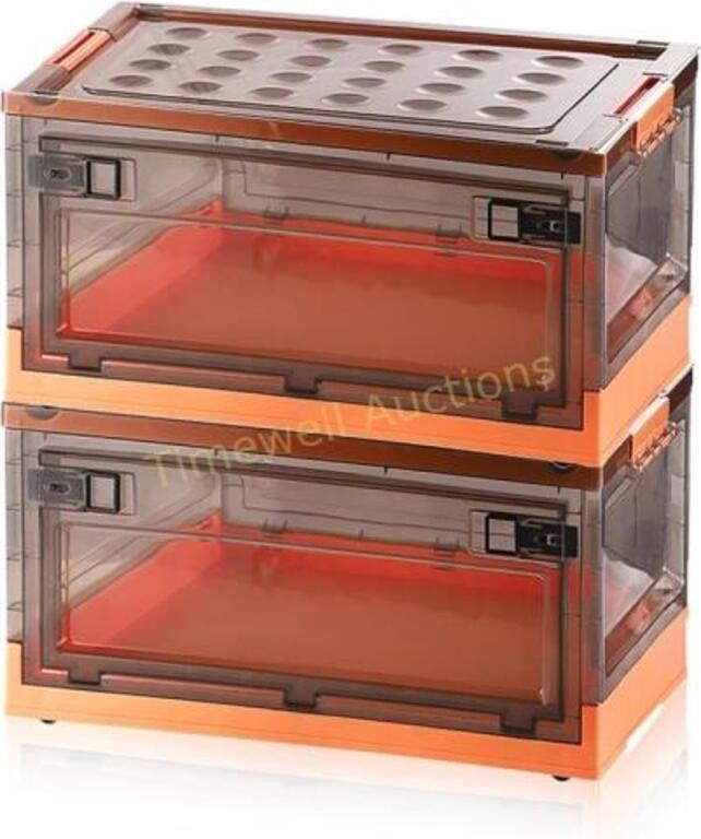 Storage Bins  2pcs  Orange - 18x12 inch