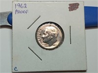 OF) 1962 silver proof Roosevelt dime