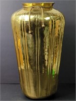 Large 16" Brass Floor Vase