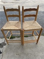 Tall Chairs with Cane Seats