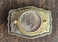 Vintage Coin Belt Buckle