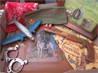 Metal Toy Plane, Hopalong Cassidy Photo Album,