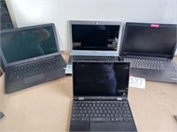 LOT OF 4 LAPTOPS. LENOVO, HP AND SAMSUNG. UNTESTED