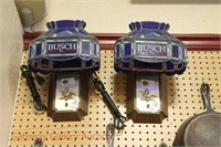 Pair of Busch Beer Wall Lights: