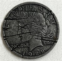 1922 DOUBLE HEADED PEACE SILVER DOLLAR COPY COIN