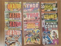 (9) 1974/80 Marvel: Var. Marvel Comics inc. Thor